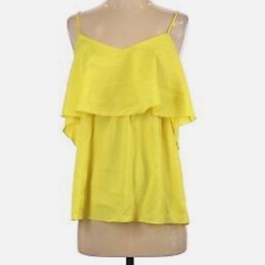 Dina Be Women Yellow Sleeveless Blouse